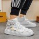 Hight Top Printting Sneakers for Women and Men 