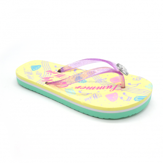 Hot-Selling Kids Flip Flops, Custom Logo Beach Sliders for Children